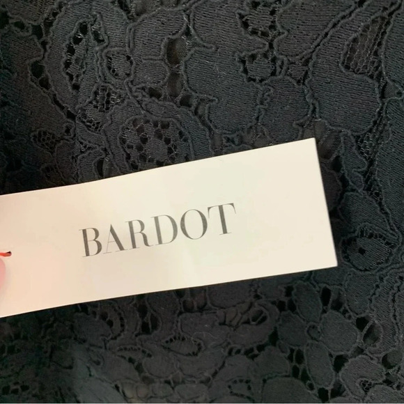 Bardot Lace Panel Midi Dress In Black Size XS NWT - Picture 12 of 15